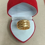 5 gram light gold spiral ring