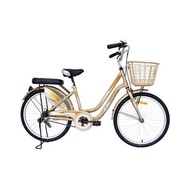 LA Bicycle จักรยานแม่บ้าน Dawn City 24 นิ้ว สีทอง - LA Bicycle, Home &amp; Garden