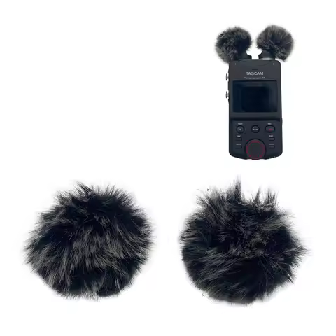 Blue mantis Pop Filter outdoor artificial fur microphone windproof cover suitable for Tascam X6X8 re