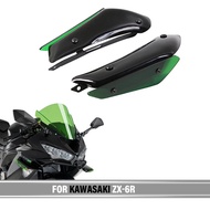 For KAWASAKI ZX-6R ZX 6R ZX6R Motorcycle Fairing Parts Aerodynamic Wing Kit Fixed Winglet Fairing Wi