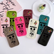 Cartoon Cute Black Line Mickey Mouse Casing For Redmi 9a 9i 9C 9t 10a A1 A2 A3 Pro 14c Note 9s / 9 P