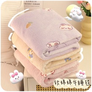 毛毯 Flannel printed soft and thick multifunctional blanket, single and double large size 午睡毯 办公室 休息 【
