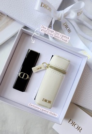 เซ็ตของชวัญ DIOR Rouge Dior Lipstick + Lipstick Holder ลิปสติกสี 720 Icone Satin Finish คุ้มมาก เฉพา