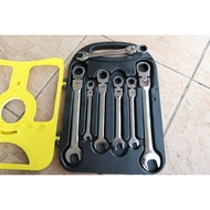 Ruike 7pcs 08-19mm Flexi-Head Ratchet Gear Wrench Set