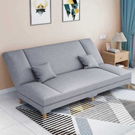 {Sg Sales} Multifunctional Sofa Bed Folding Dual-Use Single Simple Sofa Small Apartment Integrated Living Room Fabric Sofa Folding Bed Removable and Washable Sofa Set 1/2/3 Seater