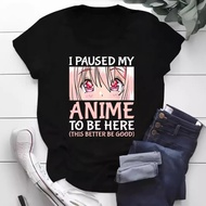 2025 T-Shirt Short Sleeve Cute Plus Size NEW Cartoon ANIEME Round Neck YM1V