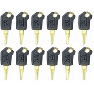 12PCS Keys Compatible with CAT Caterpillar Heavy Equipment Ignition Key 5P8500