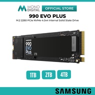 SAMSUNG INT SSD 990 EVO PLUS PCIE GEN 4.0 X4 NVME M.2 2280 INTERNAL SOLD STATE DRIVE - 1TB / 2TB / 4