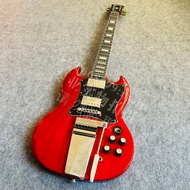 Gibson SG guitar, Trembling bridge, professional level, quality assurance.