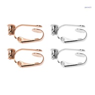 【SUIT*】 2 Pieces Earring Clips Converter Easy Open Loop Turn Any Studs DIY Earring
