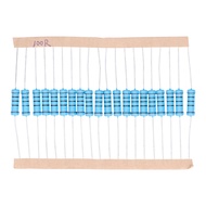 20Pcs 100 Ohm Resistors Metal Film 2W 1% Tolerance Resistance Electronic Accessories KME01