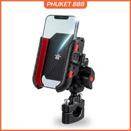 Motorcycle Mobile Phone Holder Anti-Shake 4 Axes Quick Unlock Handlebar/Mirror