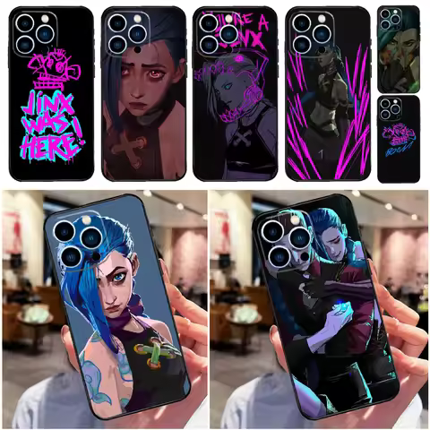 Arcane Jinx Phone Case For Apple iPhone 16 15 14 13 12 11 17 Pro Max Mini 17 Air 16e 16 Plus Back Co