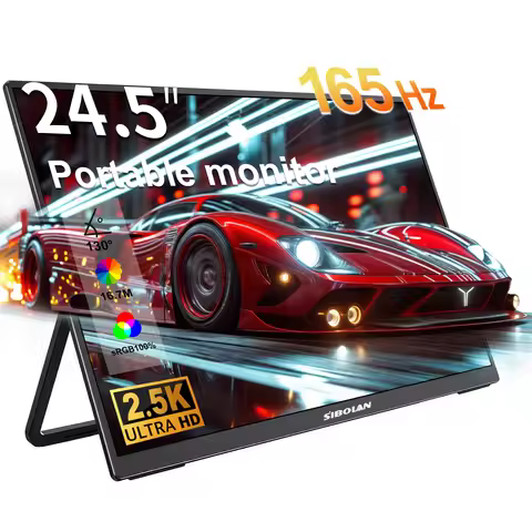 SIBOLAN 24.5" 165Hz Touch Portable Gaming Monitor Non-touch Optional 2560*1440P External Display TYP