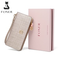 FOXER jenama wanita fesyen zip panjang dompet beg beg beg wanita