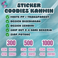 STICKER GOODIES KAHWIN MURAH/WEDDING GOODIES STICKER
