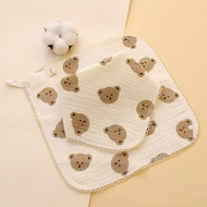 Baby Cotton Bib Cute Towel Baby Bibs Infant Baby 360 Degrees Rotating Bib Tuala Air Terliur