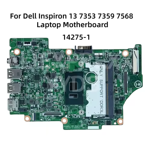 14275-1 For Dell Inspiron 13 7353 7359 7568 Laptop Motherboard With i3-6100U i5-6200U i7-6500U CPU T
