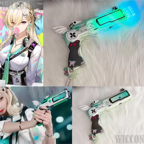 Lynae Wuwa Game Wuthering Waves Cosplay Jirai Kei Girls JK Cute Woman Cos Prop Light Green Blue Acce