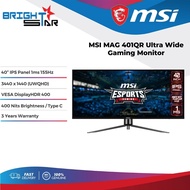 MSI MAG 401QR Ultra Wide Gaming Monitor