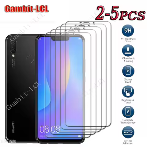 2-5PCS 9H HD Tempered Glass For Huawei Nova 3i (P smart+) 6.3" ON P smart Plus 2018 Screen Protectiv