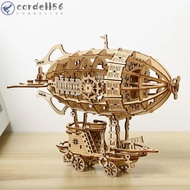 CORDELL 3D Wooden Puzzle, Wooden Construction Hand Craft Airship Model, Toy Construction Mechanical 
