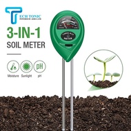 3 IN 1 Soil Tester Soil Meter pH/ Moisture/ Sunlight Meter Tester for Garden