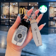 Car Key Case Cover for Mercedes-Benz A B C E G S Class CLA CLS GLA GLB GLC GLE GLS EQA EQB EQC
