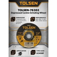 TOLSEN-76302 Depressed Centre Grinding Wheel (115x6.0x22.2mm)