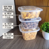 SenangSBY THINWALL DM SQUARE BOX THINWALL SQUARE FOOD CONTAINER SQUARE 600/750/1010 SQ