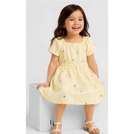 Toddler Girls Premium Dresses | Purple Striped & Yellow Outfit