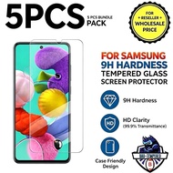 5Pcs Tempered Glass For SAMSUNG Series 9H Hardness Screen Protector Reseller Bundle