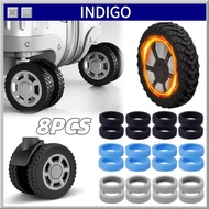 8PCS Silicone Luggage Wheel Protector Cover Silicone Luggage Wheel Protector Universal ReplacementRi