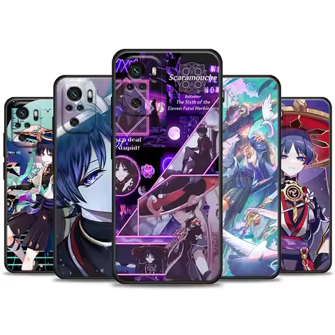 Scaramouche Genshin Impact Phone Case For Xiaomi Redmi Note 11 10 9 8 12 Pro Plus 9S 7 10S 11S Cover