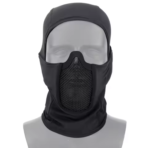 Tactical Balaclava Mask Steel Mesh Breathable Outdoor Hunting Paintball Airsoft Full Face Mask Headg