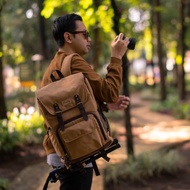 Eivor Khaki Firefly DSLR Mirrorless Tripod Slot Laptop Backpack Camera Bag