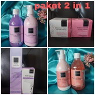 (Cod) Scarlett whitening 2 in 1 / day cream+night cream scarlett / bodylotion + showerscrub scarlet