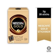 SALE !! FREE SHIPPING [Promo] Nestlé Nescafe Gold COFFEE STICKS INSTANT COFFEE STICKBOX (2g x 20 sticks) EXPIRY 06/2021