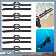 [Fanicas.my] 1Pair Adjustable Fin Strap with Quick Release Buckles Black Fin Strap TPR Fin Straps Re