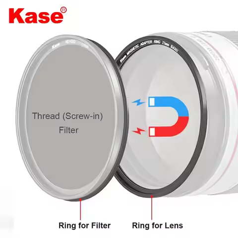 Kase Magnetic Lens and Filter Adapter Ring Kit - Convert Thread Screw-in Filter to Magnetic Filter 4