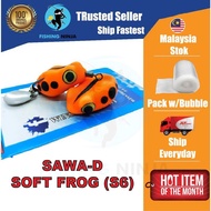 SAWA-D Soft Frog (S6) Fishing Hook Length 3cm Weight 5g Umpan Katak Tomman Killer Haruan Bait Soft B