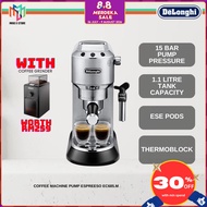 Delonghi EC685.M Dedica Coffee Machine Espresso Maker - Matt Silver EC685M