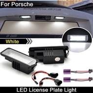 2Pcs LED License Plate Lights For Porsche 911 Carrera Targa 987 Boxster Cayman 958 Cayman 987 981 95