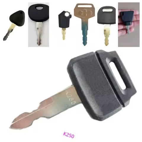 7pcs Ignition Key Plant Application Spare 14607 5P8500 K250 H800 For JCB For Volvo 777 Tractor Const