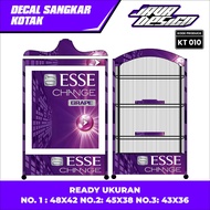 Latest Model Bird Cage Decal Box Sticker ESSE Motif Change