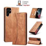 Flycase Phone Case For Samsung S10 Plus S20 FE Ss21 FE S20 S21 S22 S23 S24 Note 20 Ultra Leather Case With Card Slot Standing Case