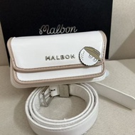 Korea Malbon Golf Equipment Wear 25 Spring Leather Contrast Color Belt Sports Outdoor Waist Bag Golf