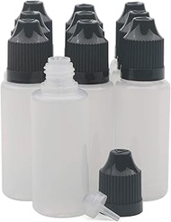 Unxuey Pack of 10 Plastic Dropper Dropper Child Safe Bottles Empty Squeezable 20ml Eye Liquid Ejuice