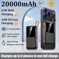 ✈CCC&Airplane Safe✈ WP 3C Powerbank Fast Charging 20000mAh 65W Super Flash Charge Slim Portable Powe