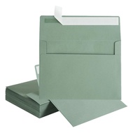 PENNYJ Wedding Invitation Envelopes Green Color Envelopes Vintage Style A7 Envelopes for Wedding Inv